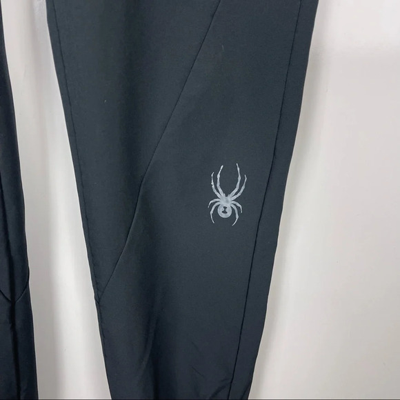 Spyder Black Frontier Cuffed Tapered Leg Jogger Pants Size Small Men - Picture 7 of 13